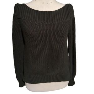 Banana Republic petite sweater crochet size Xs color black